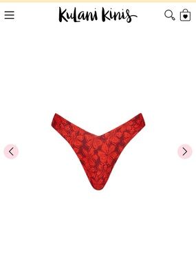 Kulani Kinis Sassy Sangria V-Front Bikini Bottom